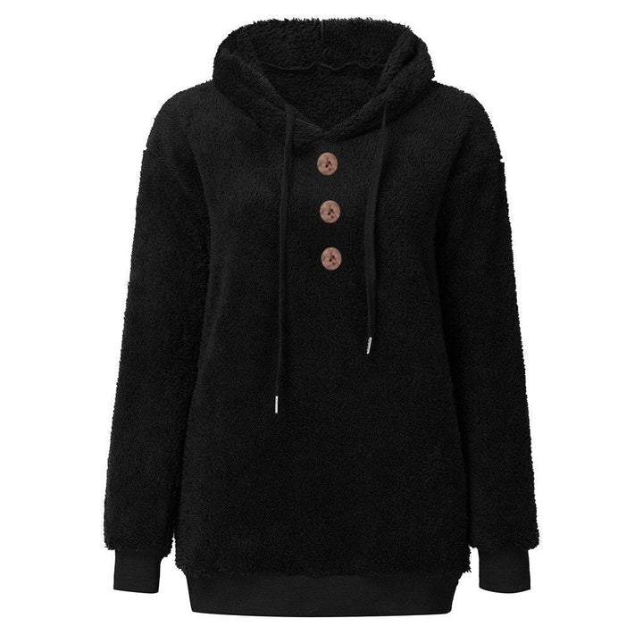 Susi - fluffy women's fleece sweatshirt with hood