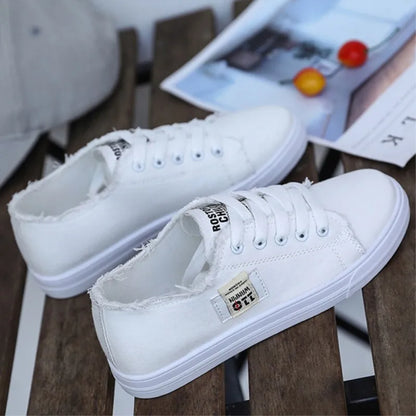 Women's Denim Flat Sneakers