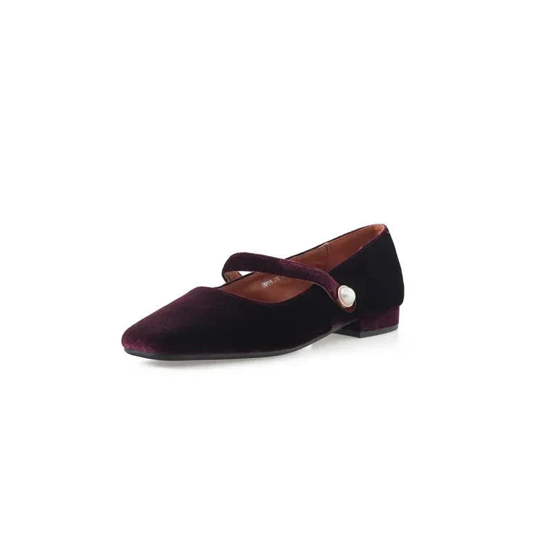 Velvet casual shoes