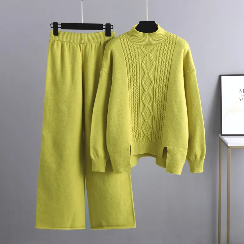 Jess-Mode - Casual and stylish fall sweater and pants set for women