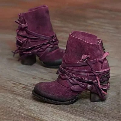 Retrisha - Chic Buckle Boots for Women