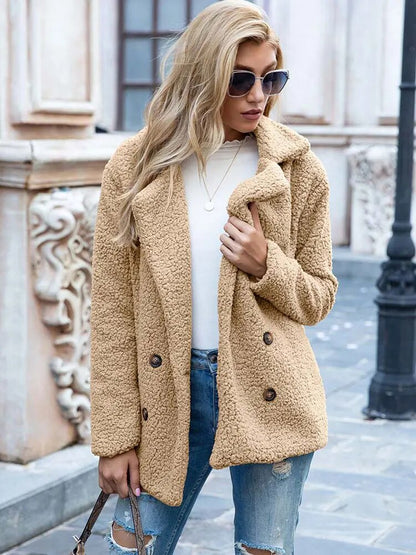 Thick warm plush coat - Hailey