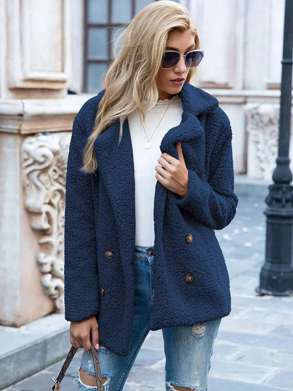 Thick warm plush coat - Hailey