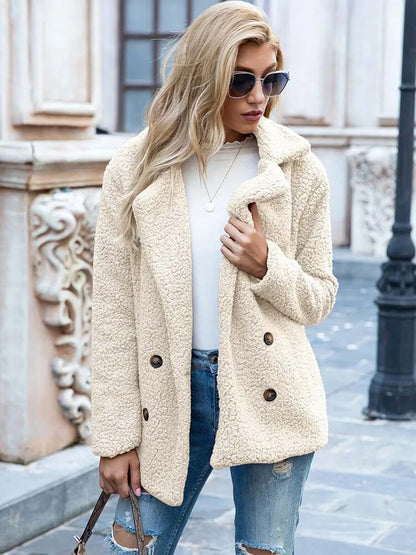 Thick warm plush coat - Hailey