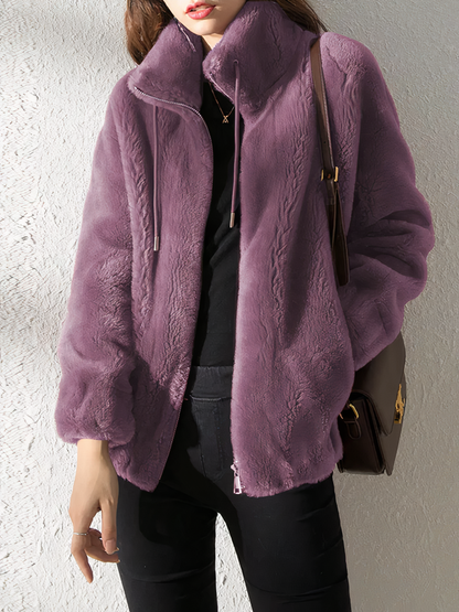 Luxurious plush jacket - Helen