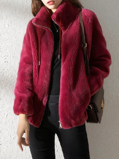 Luxurious plush jacket - Helen