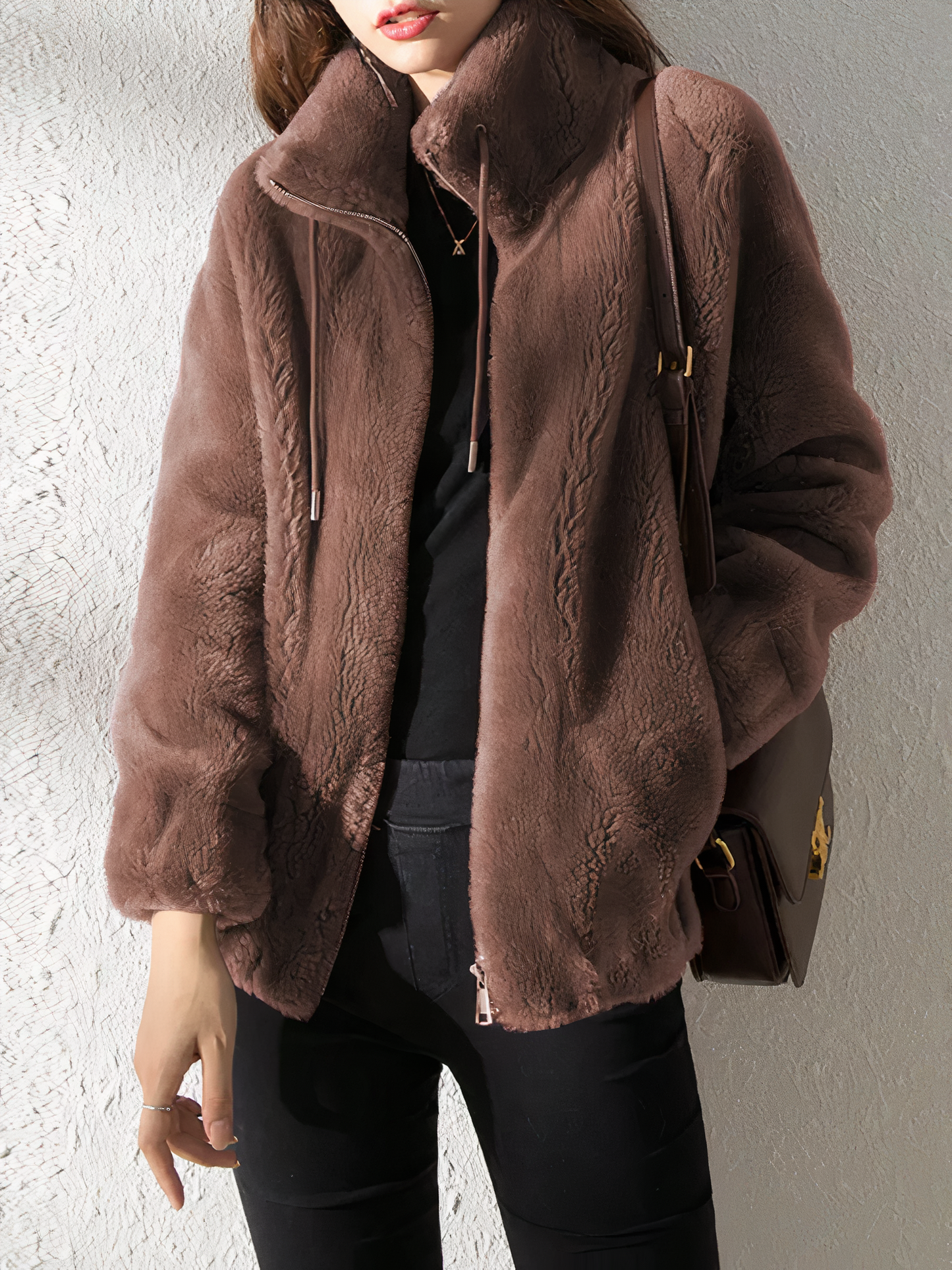 Luxurious plush jacket - Helen