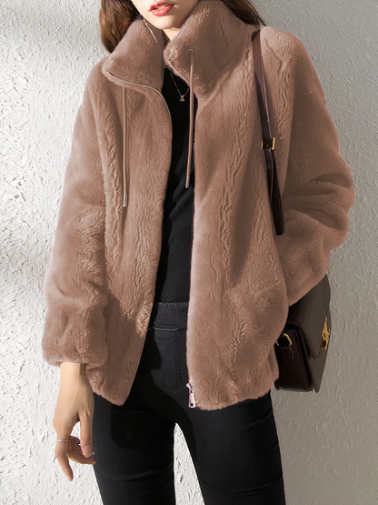 Luxurious plush jacket - Helen