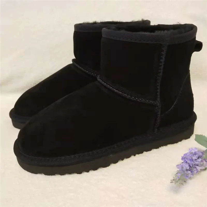 Seren - ankle genuine leather snow boots