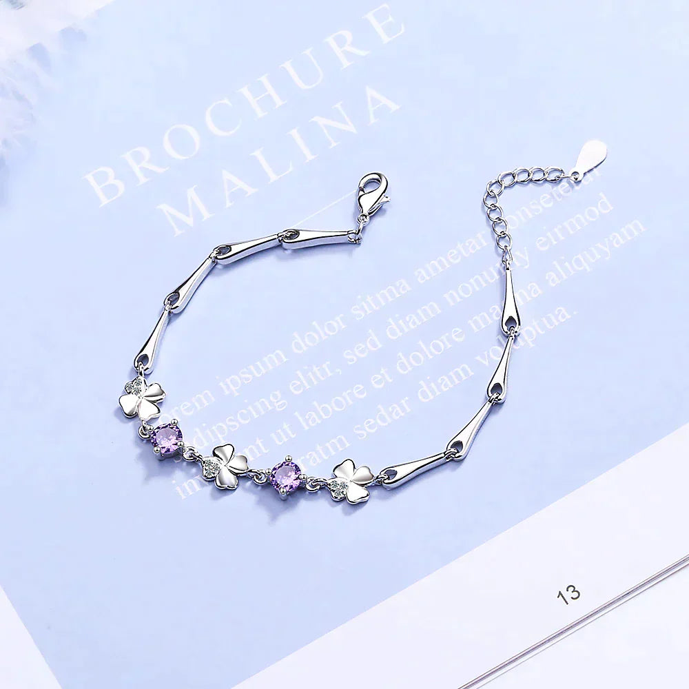 Clover Four Lucky Bracelet | With beautiful stones