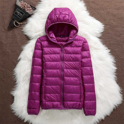 Puffer jacket with hood - Hyda