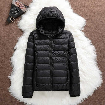 Puffer jacket with hood - Hyda