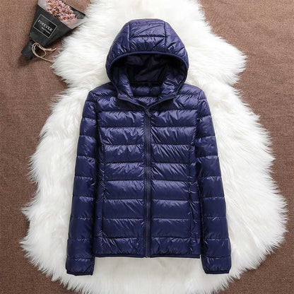 Puffer jacket with hood - Hyda