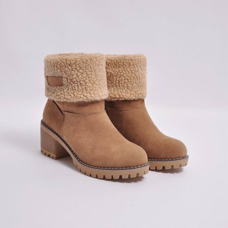 Jasmine | Stylish & warm snow boots with faux fur lining