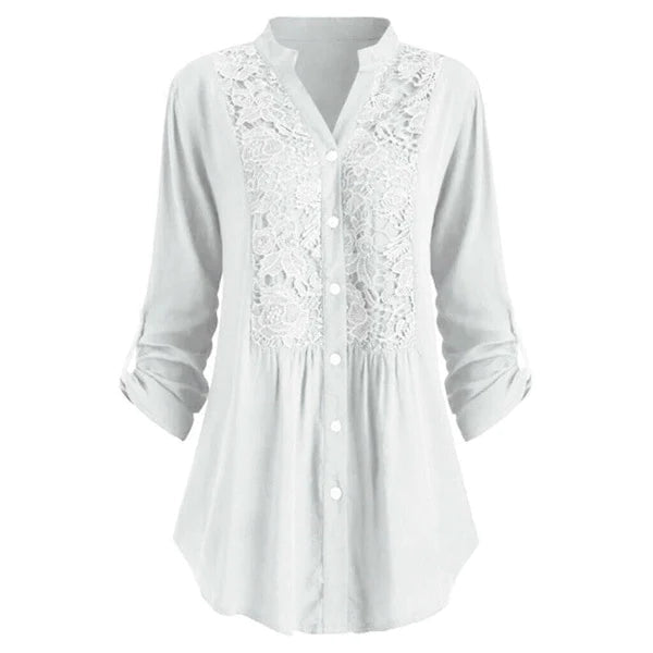 Varia Blouse | Long Sleeve Blouse with Lace