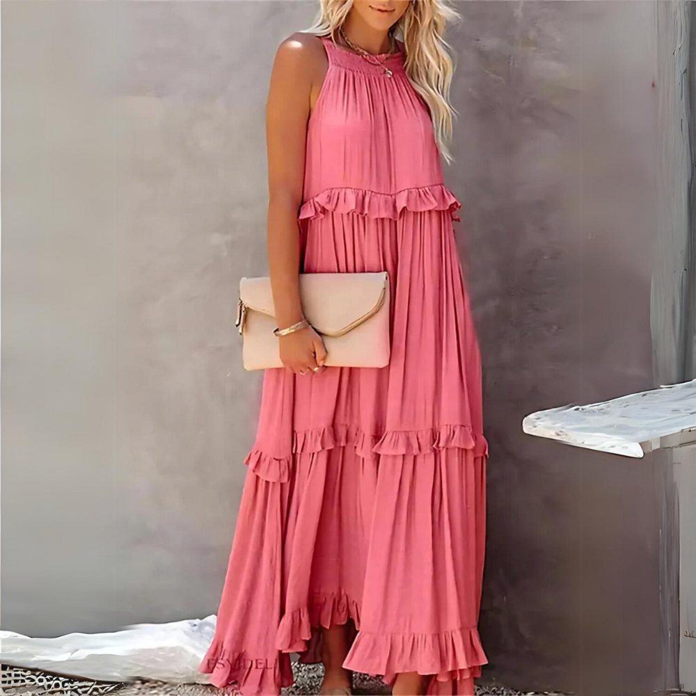 Hanna - Elegant Maxi Dress with Pockets