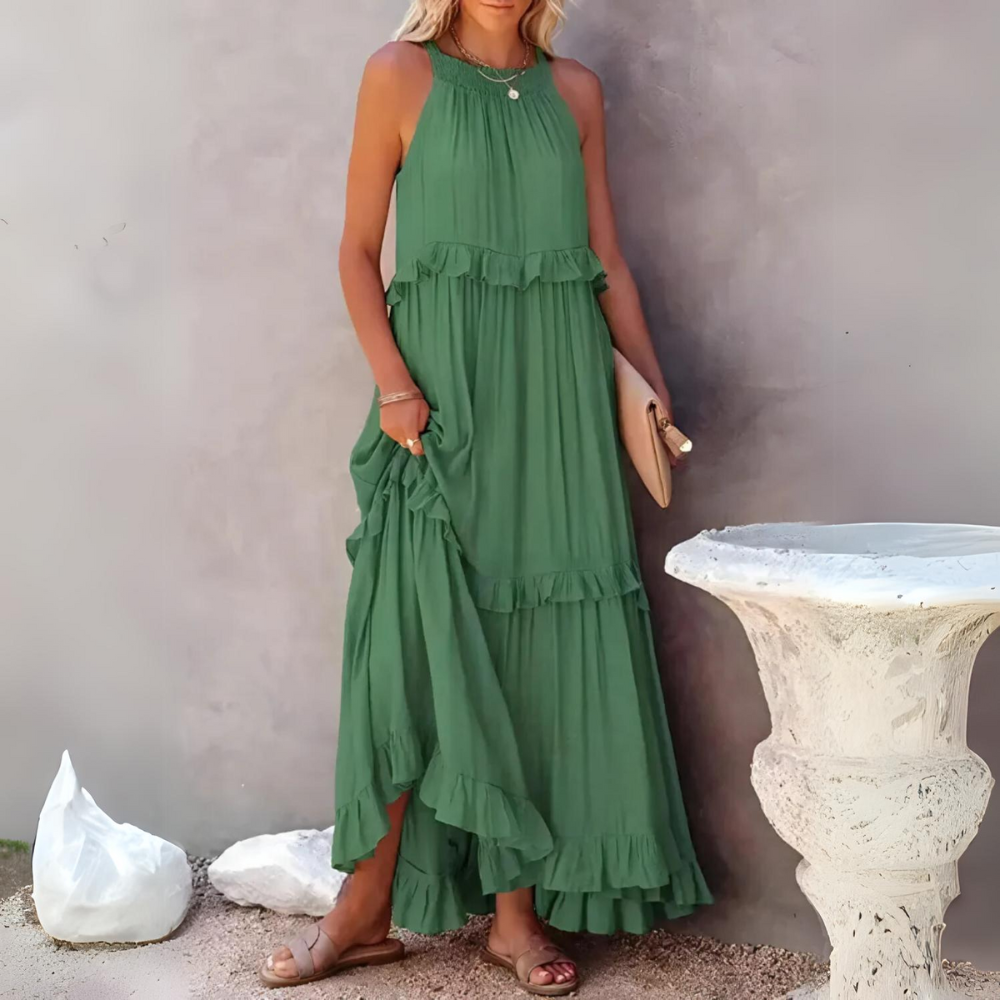 Hanna - Elegant Maxi Dress with Pockets