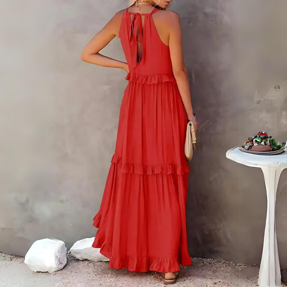 Hanna - Elegant Maxi Dress with Pockets