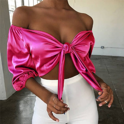 Joanne Satin Top | Sexy, elegant & stylish