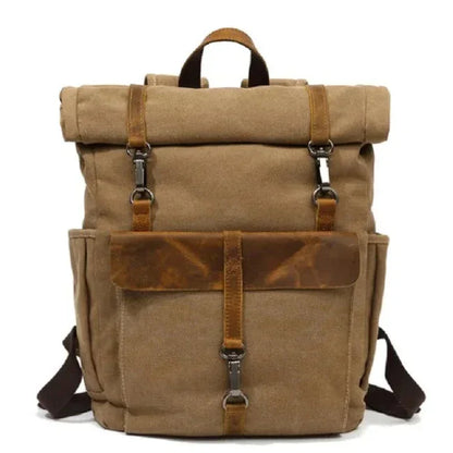 Benjamin | Large Canvas Laptop Travel Backpack