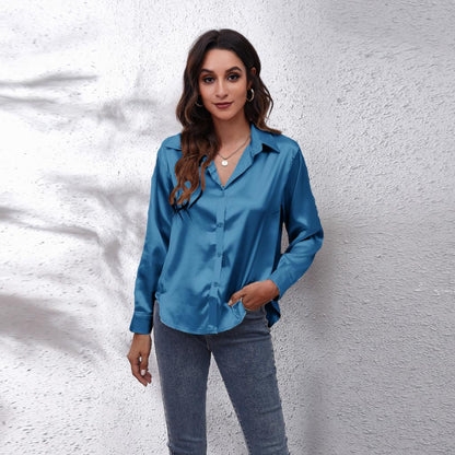 Vardi Dante™ Shila Satin Blouse | A Summery & Airy Ladies Blouse