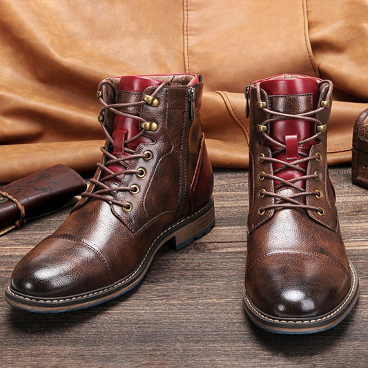 Magnus™ | Premium leather oxford boots handmade for men.