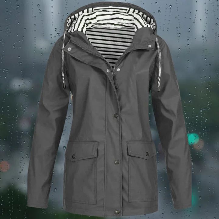 Rainproof windbreaker for women - Hellee