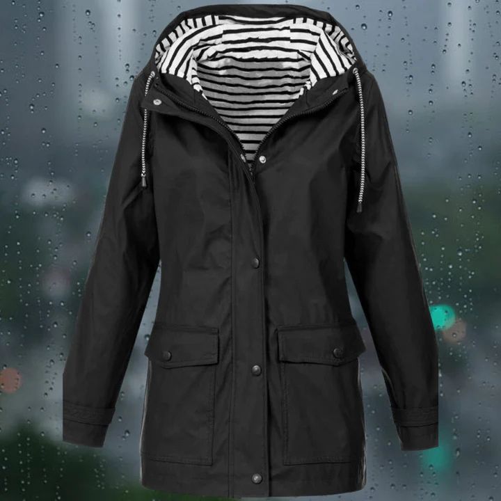 Rainproof windbreaker for women - Hellee