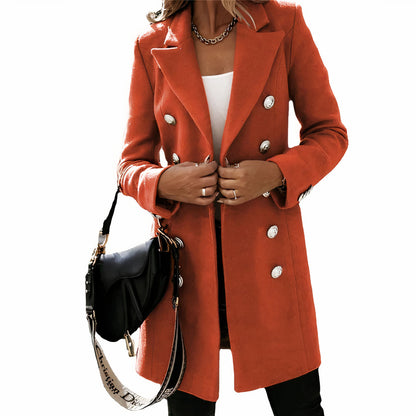 Elegant long trench coat for women - Hertha