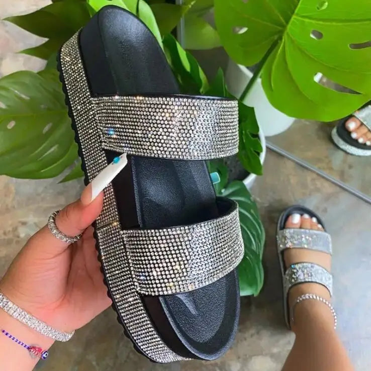 Wanda - Comfortable Glitter Sandals for Women