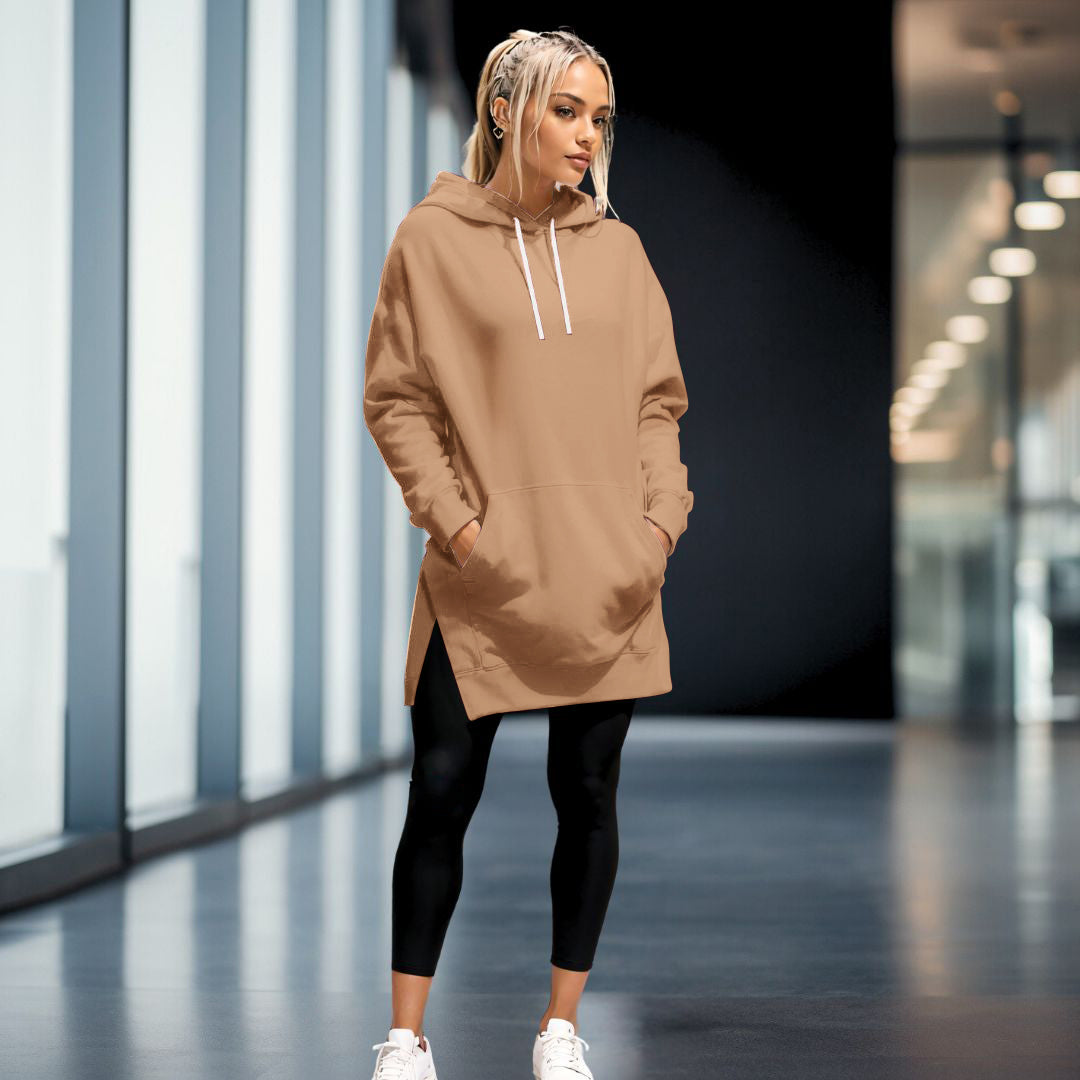 Émilie - Elegant oversized hooded dress