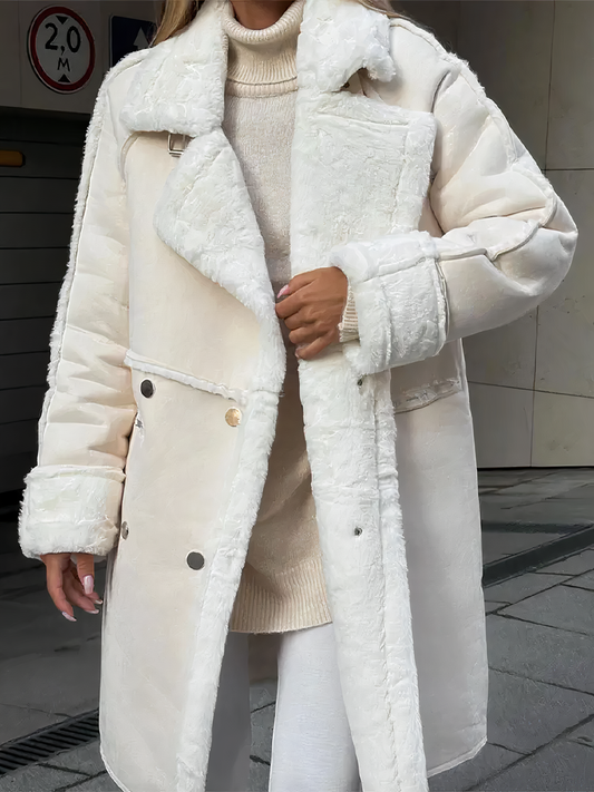 Windproof teddy coat for ladies