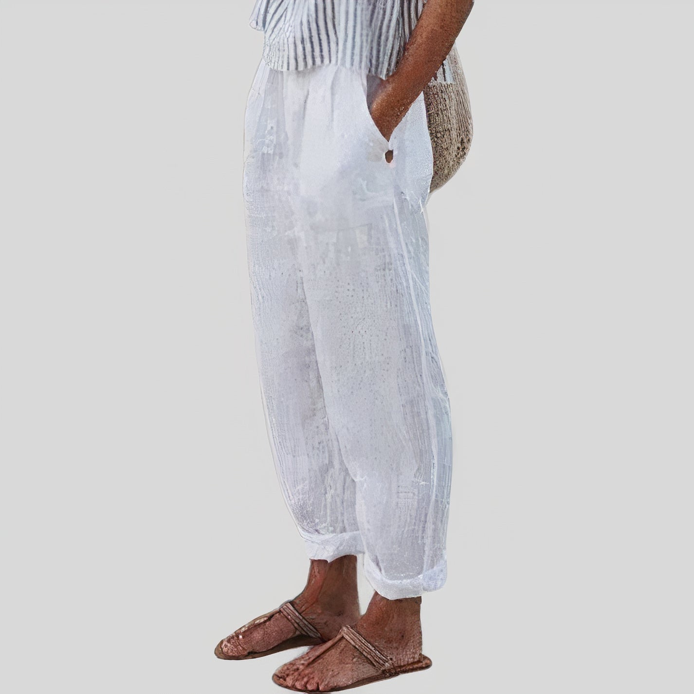 Linen pants for women - Isidora