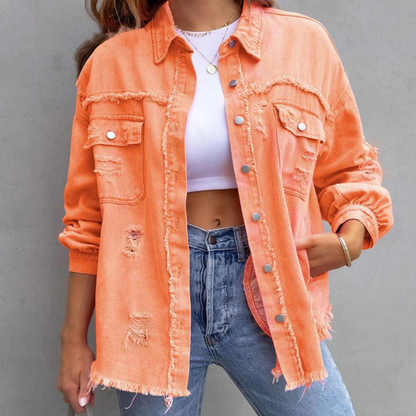 Ripped denim jacket - Ivy