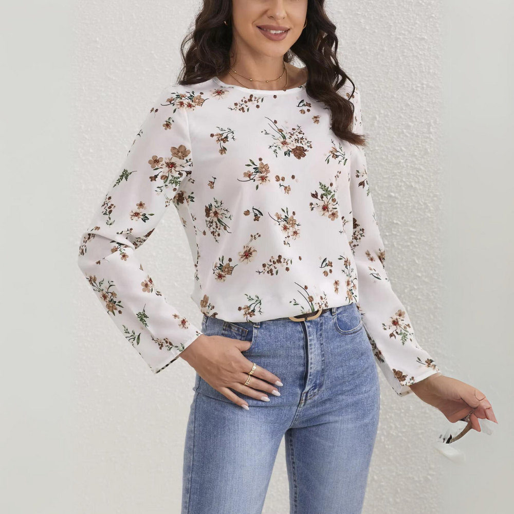 Isolde - Casual Floral Blouse