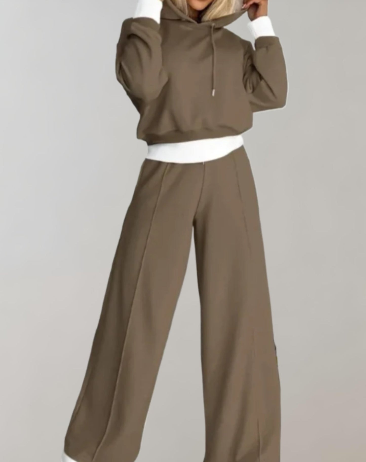 Queenie Set | Two-Piece Hoodie and Pants with Wide Legs