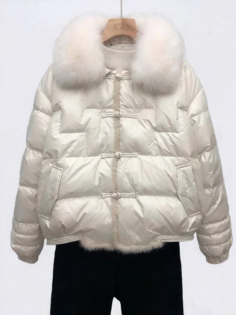 Warm & vintage puffer coat for women - Jara