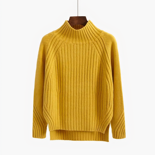 Knitted sweater with round neckline - Jayla