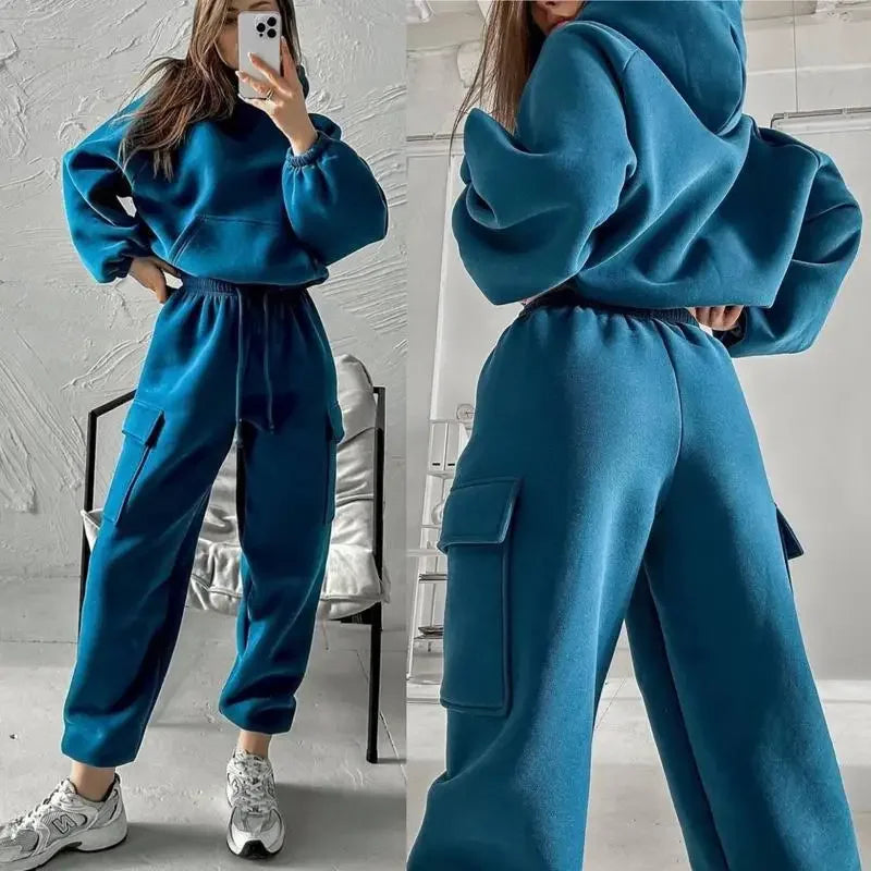 Pants and tracksuit set with hood - Joanna