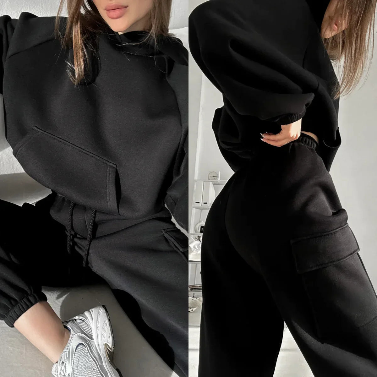 Pants and tracksuit set with hood - Joanna