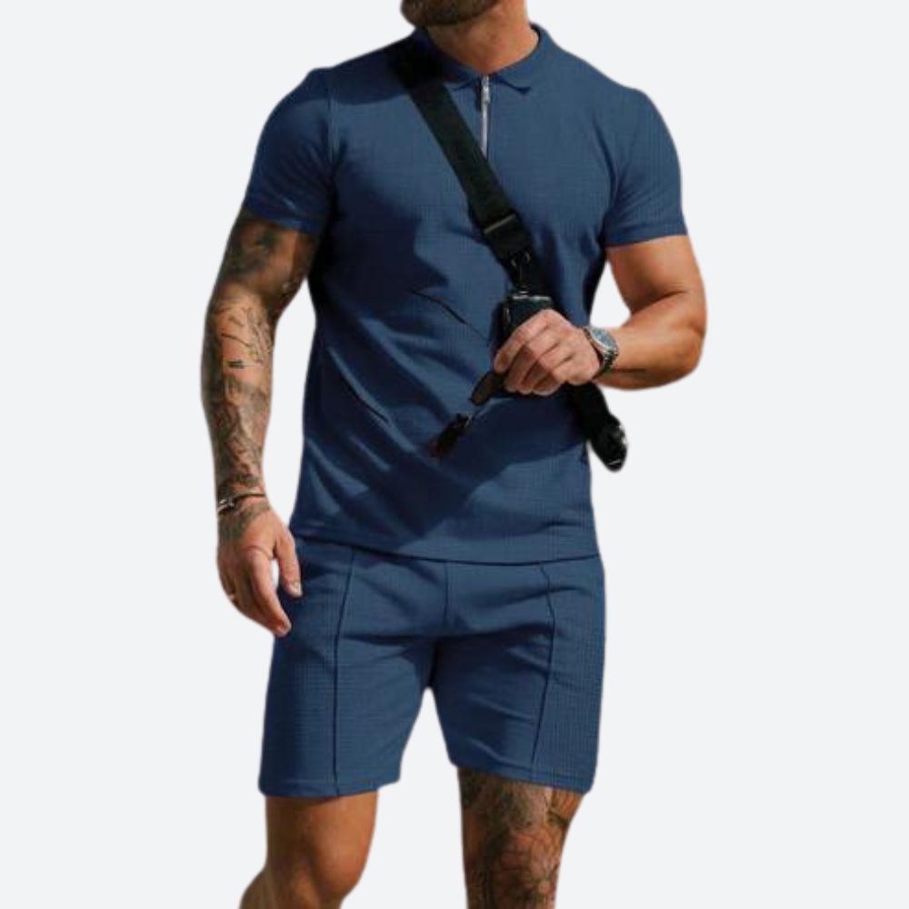 2-piece set with polo shirt and shorts - Jonty