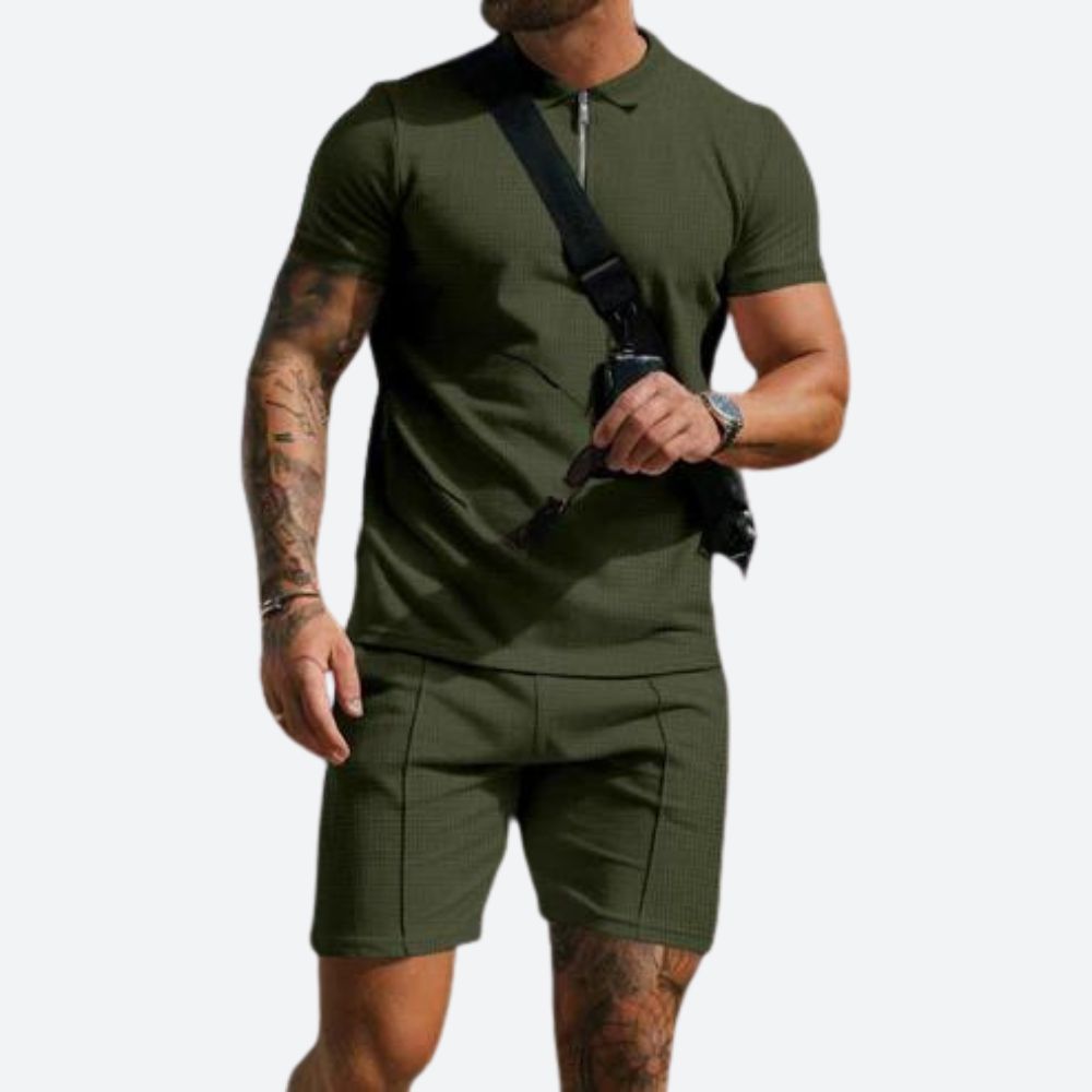 2-piece set with polo shirt and shorts - Jonty