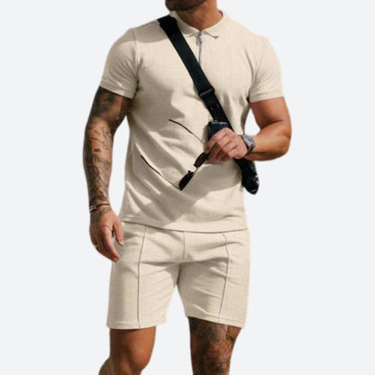 2-piece set with polo shirt and shorts - Jonty