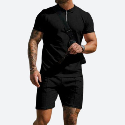 2-piece set with polo shirt and shorts - Jonty