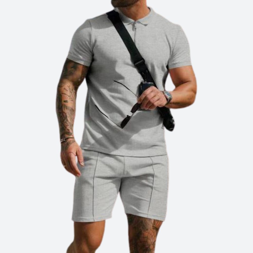 2-piece set with polo shirt and shorts - Jonty