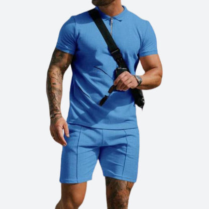 2-piece set with polo shirt and shorts - Jonty