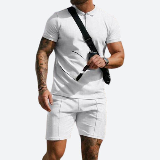 2-piece set with polo shirt and shorts - Jonty