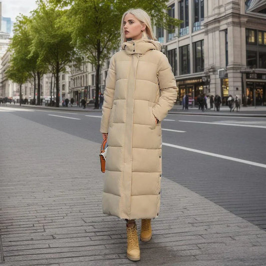 Long winter jacket with a loose fit - Jordis