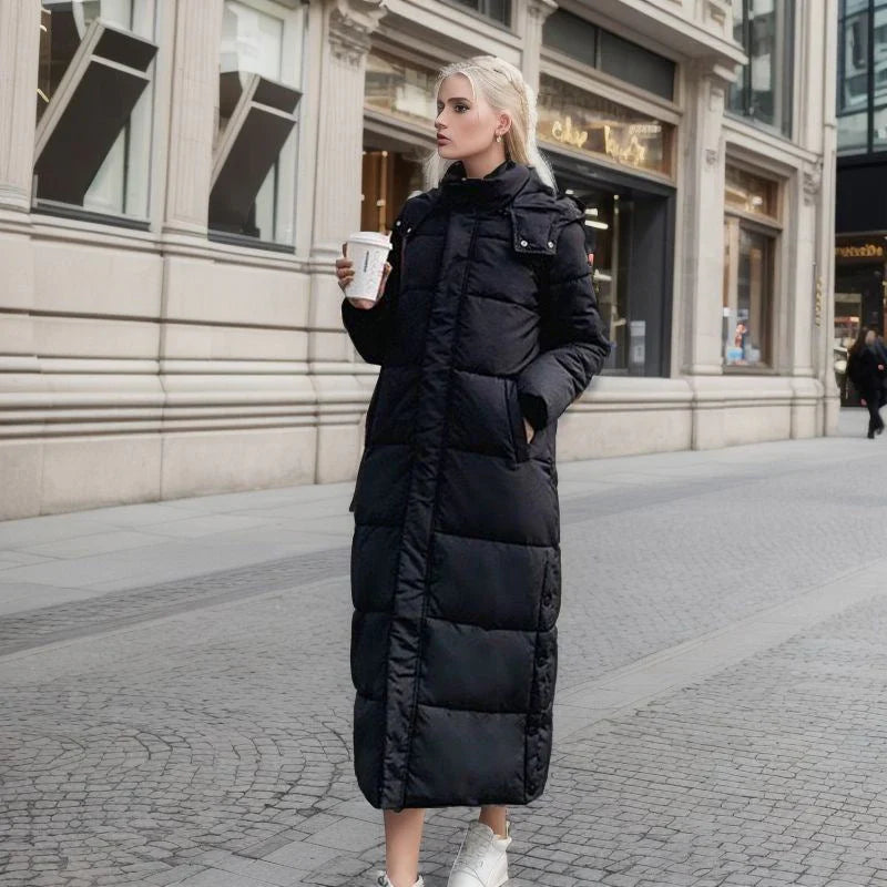 Long winter jacket with a loose fit - Jordis