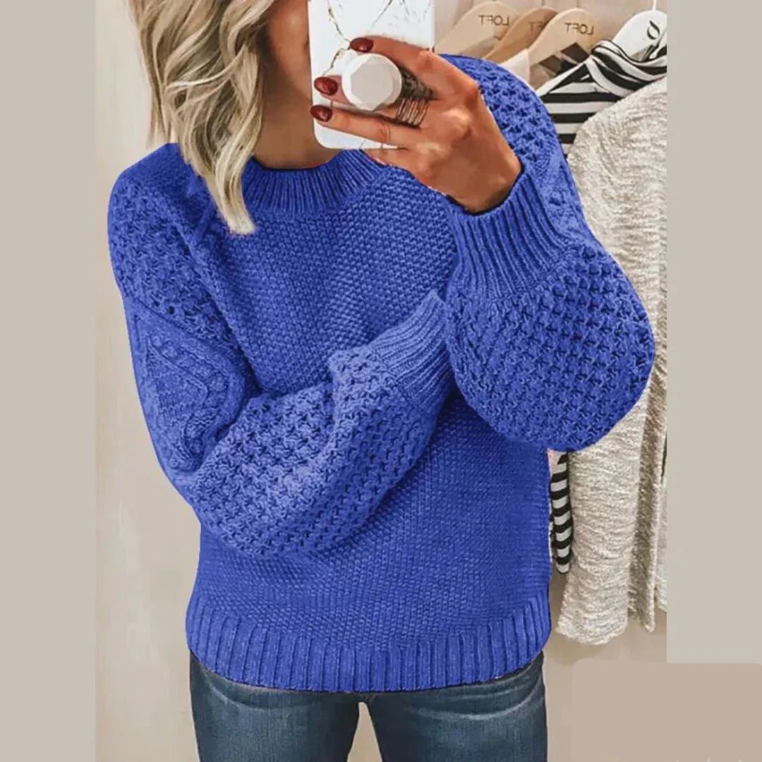 A versatile knitted sweater for all seasons